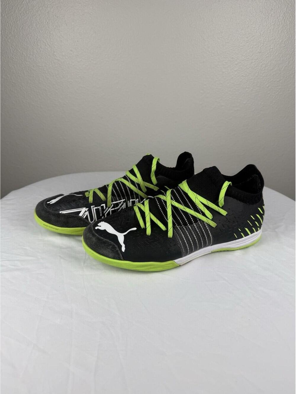 Puma Future Z IT Indoor Soccer Shoes Men 7 Women 8.5 Black Neon Futsal 106499-02